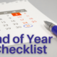 End of Year Checklist for Healthcare         